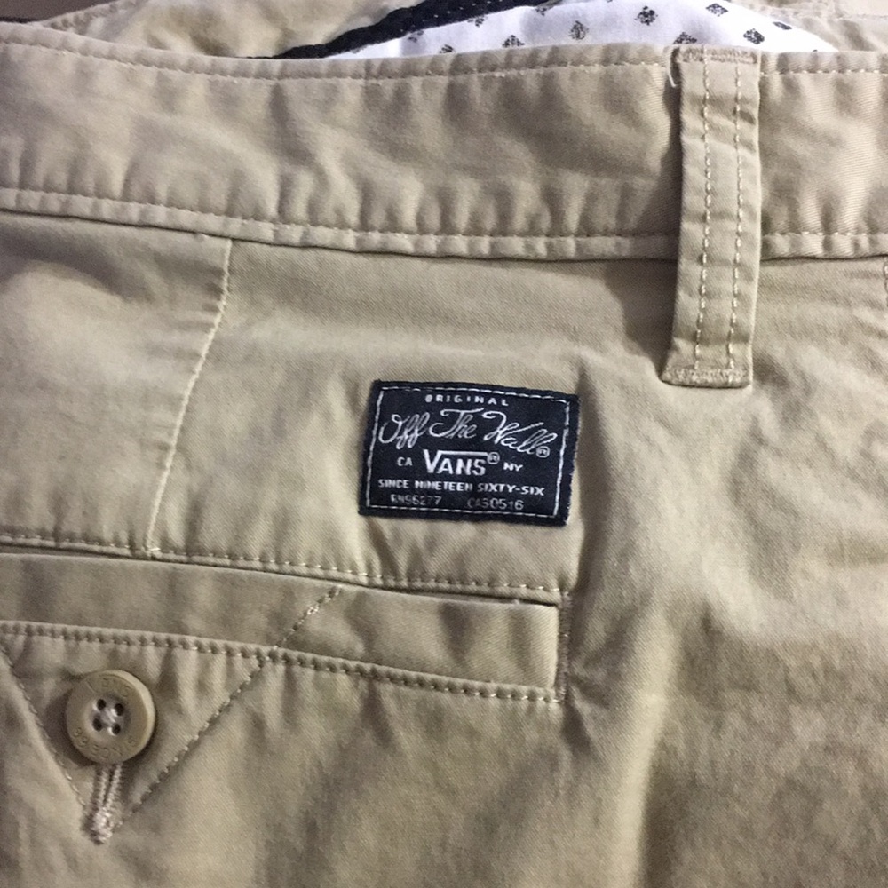Khaki Men’s Vans Pants